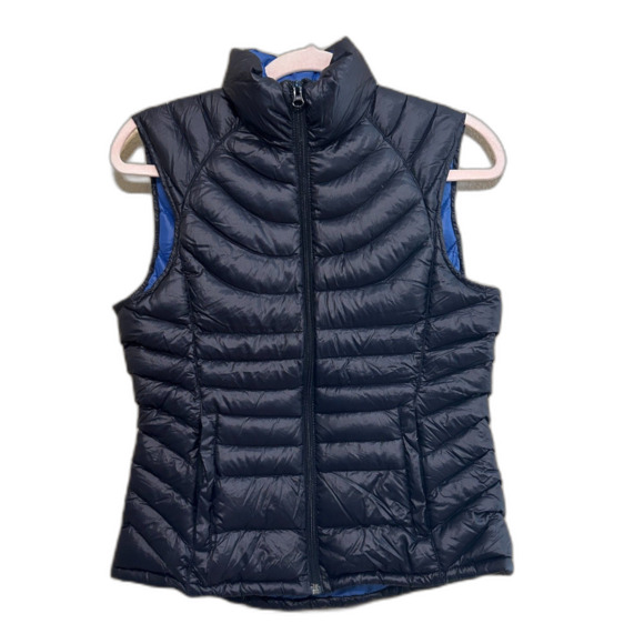 Bernardo Goose Down Vest Womens Small Black Puffer Lightweight Packable Jacket - Picture 1 of 5